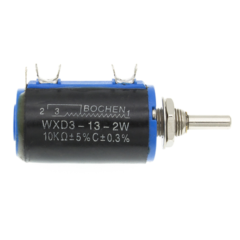 WXD3-13-2W 103 Shaft Dia 10K Ohm Rotary side Multiturn Potentiometer ► Photo 1/6