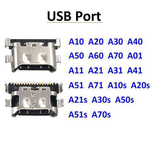 2Pcs Type-C USB Charger Jack Connector charging port For Samsung Galaxy A20 A30 A40 A50 A60 A70 A51 A71 A21s A01 A30s A50s A20s ► Photo 1/6