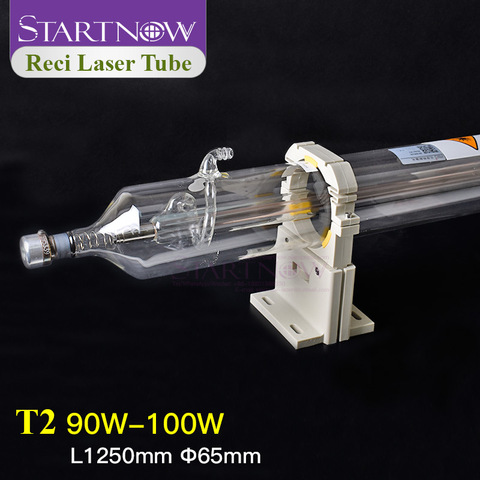 New T2 Reci 90W CO2 Laser Tube 80W 100W Dia 65 Wooden Box Packing For CO2 Laser Cutting Machine Lamp Engraving Equipment Pipe ► Photo 1/6