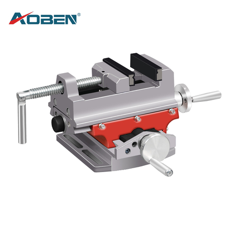 AOBEN 3 Inch Flat Vise Aluminum Alloy Cross Slide Vise Vice Table Compound Table Worktable Bench for Drilling Milling ► Photo 1/6