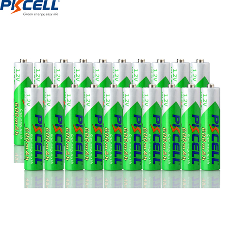 4/8/12/20PC PKCELL AAA Battery 1.2v 600mah NIMH AAA low self discharging Rechargeable battery AAA batteries for flashlight toys ► Photo 1/6