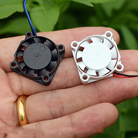 Micro Mini Brushless Fan DC5V Mute High Air Volume Heat Sink 2507 DC 5V-9V 20500RPM Black White Small Cooling Fan  25*25mm ► Photo 1/6