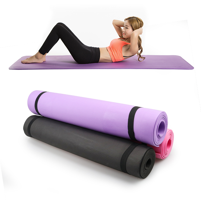 EVA Yoga Mat Workout Mats Home Gym Flooring Non-Slip Barefoot Exercise Pad 4mm 