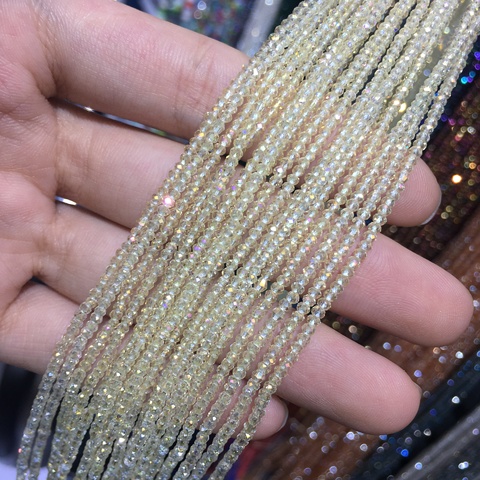 220 Pcs /strand 0.8mm Crystal Rondell Faceted Glass Beads Small Beads Sead Beads for Jewelry Making Diy ► Photo 1/6