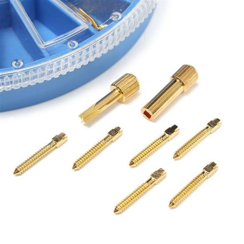 Dental instrument Golden Plated Screw Post 120pcs&2Key Dental Screw Post for dentist  Supplies dental materials ► Photo 1/6