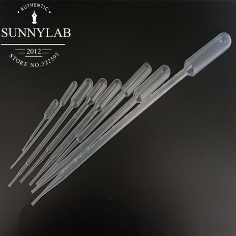 Free shipping 100pcs 0.2ml/0.5ml/1ml/2ml/3ml/5ml plastic pasteur pipette transfer pipette ► Photo 1/1