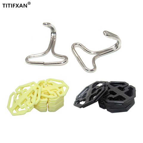 10PCS Car seat cover plum plate metal hook plastic card fixed chuck plastic fastener for seat accessories ► Photo 1/6