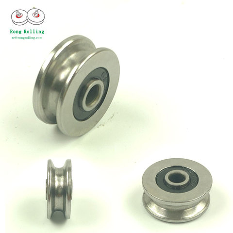 4*18*7/8U sliding bearings with U-groove,U-groove pulley/roller/roller,bearing diameter 18mm,bearing bore 4mm. ► Photo 1/1