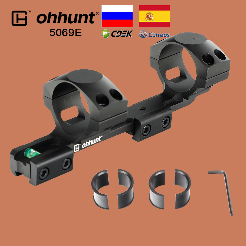 ohhunt 25.4mm 1" Offset High Scope Rings Mount Bi-direction For 11mm Dovetail