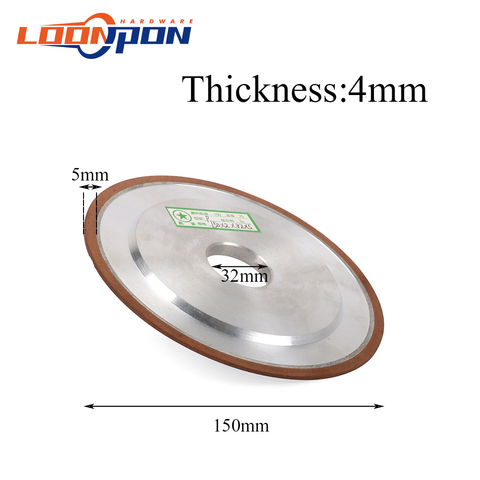 150mm Diamond Grinding Wheel For Cutting Carbide Hard Steel Abrasive Rotray Tool Thickness 2mm 3mm 4mm Sharpener Grinder ► Photo 1/6