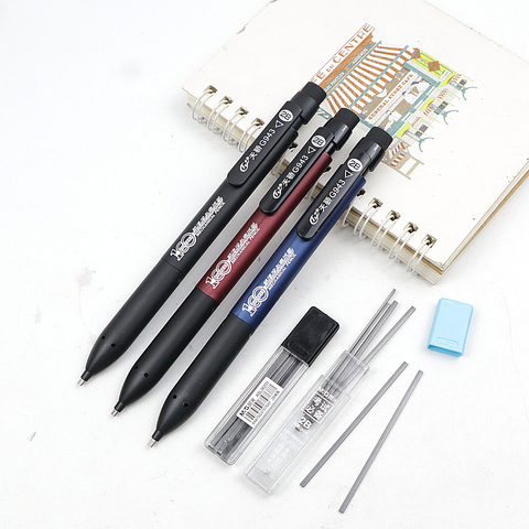 Square Graffiti Mechanical Pencil 2B 1.8*0.9mm Drafting Automatic Pencil Send 2 Refills For School Office Stationery 2pcs/lot ► Photo 1/6