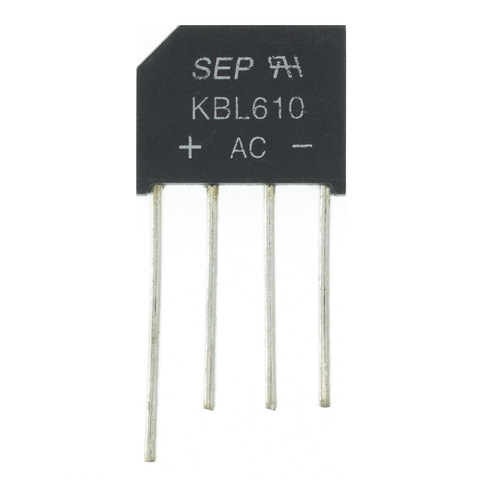 10PCS Electronic Diy KBL610 1000V 6A Diode Bridge Rectifier Single Phase Bridge Rectifier High Temperature Soldering ► Photo 1/2