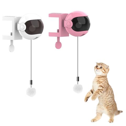 New Electric Cat Toy Funny Cat Teaser Ball Toy Automatic Lifting Spring Rod Yo-Yo Lifting Ball Interactive Puzzle Smart Pet Toys ► Photo 1/6