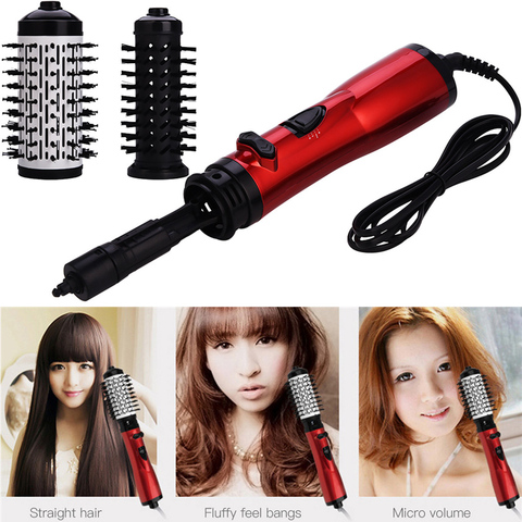 Multifunctional Electric Straightener Comb One Step Hair Dryer Brush Rotating Hot Air Brush Hairdryer Brush Hair Curler Iron ► Photo 1/6