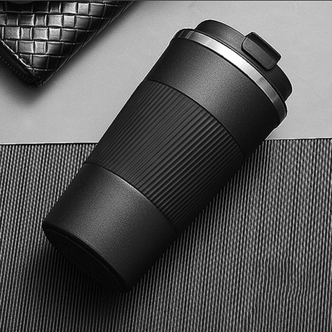 380ml/510ml Double Stainless Steel Coffee Thermos Mug with Non-slip Case Car Vacuum Flask Travel Insulated Bottle ► Photo 1/6