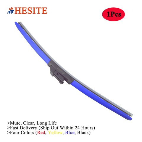 HESITE Colorful Car Windshield Wipers With 21MM Push Button For BWM 2 5 6 7 Series M5 X5 X5M X6 X6M Mercedes Benz E M GL GLE GLS ► Photo 1/6