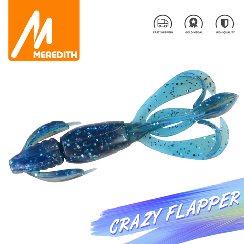 MEREDITH 70mm Crazy Flapper Fishing Lures Huge Tentacles Fishing Baits Carp Soft Lure Fishing Lifelike Shrimp Isca Artificiais ► Photo 1/6