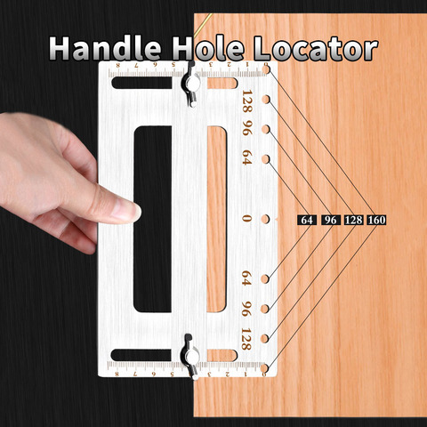 Hagh Quality Door Knob Handle Hole Locator Installation Jig and Shelf Pin Jig Boring Hole Drill Guide Positioner Household Tools ► Photo 1/5