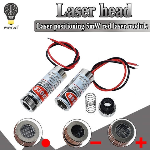 High Quality Red Line Laser Module 5mW 650nm Focus Adjustable Laser Head 5V Industrial Grade P0.05 ► Photo 1/6