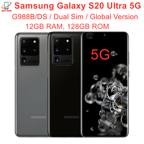 Samsung Galaxy S20 Ultra 5G Duos G988B/DS Dual Sim Global Version 6.9