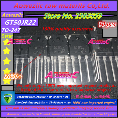 Aoweziic 2022+ 100% new imported original GT50JR22  50JR22 TO-247 IGBT power transistor 50A 600V ► Photo 1/5