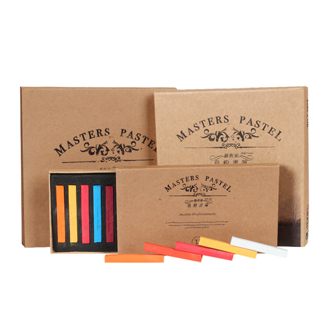 Marie's Painting Crayons Soft Dry Pastel 12/24/36/48 Colors/Set Art Drawing Set Chalk Color Crayon Brush Stationery for Students ► Photo 1/6