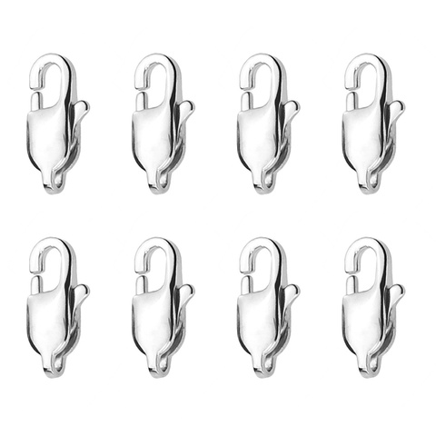 10pcs High Quality Polishing Stainless Steel Lobster Clasps Hooks End Clasps Connectors for Necklace Bracelet Jewelry Findings ► Photo 1/6