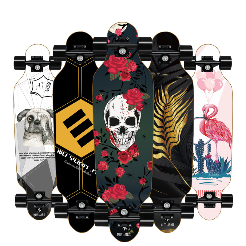 Slovenien inkompetence tandlæge Longboard Skateboard Deck For Adult Aluminium Truck Carton Bearing Long  Board Skateboard Cool Skate Board For Adult Young Man - Price history &  Review | AliExpress Seller - Shop5789161 Store | Alitools.io