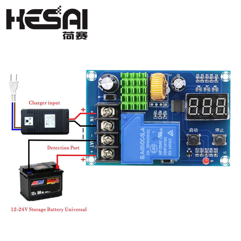 M604 Battery Charger Control Module DC 6-60V Storage Lithium Battery Charging Control Switch Protection Board ► Photo 1/5