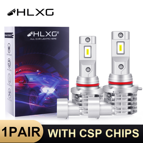 HLXG Anti-EMC No Radio Interference CSP H7 LED HB4 9006 H4 9005 HB3 H8 H9 H11 Fog Lamp Bulb auto Light Car Headlight Accessories ► Photo 1/6