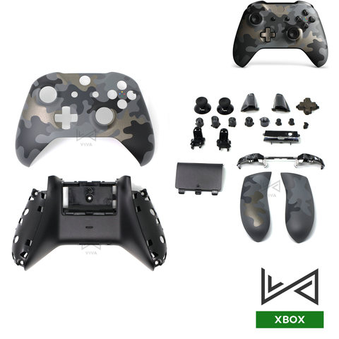 Repair Parts For Xbox One Slim Wireless Controller Full Housing Shell Case Cover With Buttons Kit ► Photo 1/6