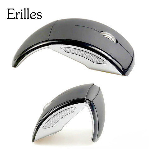 Erilles 2.4G Folding Wireless Optical Mouse computer cordless professional flexible usb dongle mice for Laptop Desktop computer ► Photo 1/6