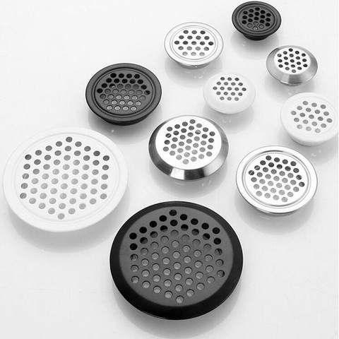 10pcs Stainless steel round ventilation cover Air Vent Louver Mesh Hole for Wardrobe shoe cabinet furniture accessories ► Photo 1/6