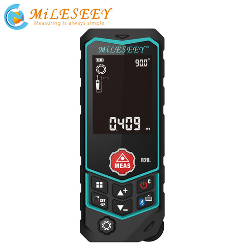 Mileseey R2/R2B Laser Rangefinder Laser Range Finder Tape Measure Roulette with Wheel Laser line lev ► Photo 1/6