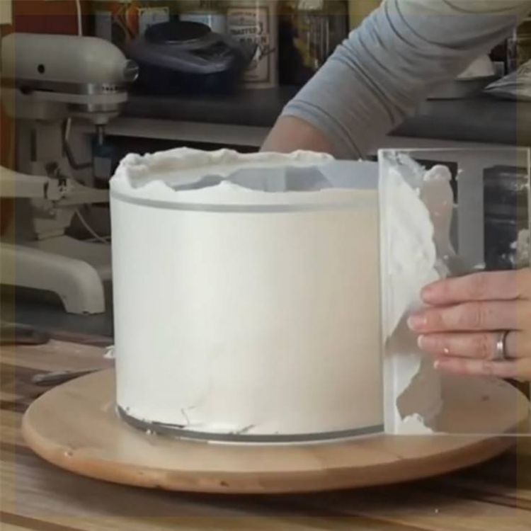 cake decorating fondant edge smoother Large Non-stick Acrylic cake smoother 
