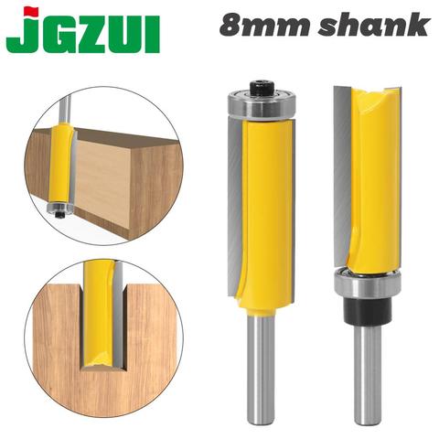 1pc 8mm Flush Trim Pattern Router Bit Top & Bottom Bearing Bits Milling Cutter For Wood Woodworking Cutters ► Photo 1/6