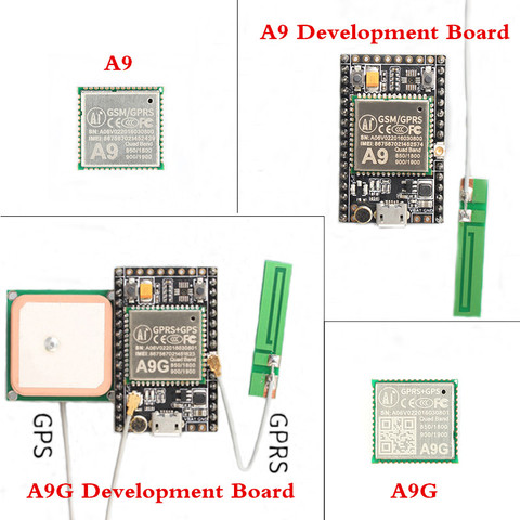 GPRS GPS Module A9 A9G Module A9 A9G Development Board Minimum System Wireless Data Transmission Positioning with Antenna ► Photo 1/5