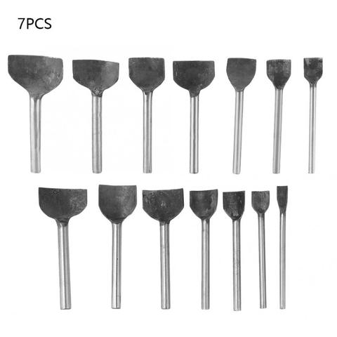 7Pcs DIY Leather Craft Hole Punch Tool Half Round 1/4 Arch Semicircle Punching Tool Puncher Desktop Punching ► Photo 1/6