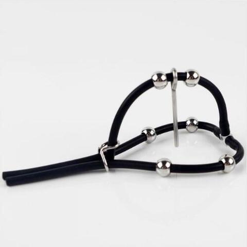 Electrosex Play Glans Rubber Loop with Urethral Insert ► Photo 1/6