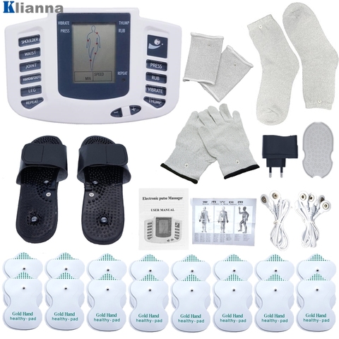 Electric Tens Muscle Stimulator Digital Muscle Therapy Full Body Massage Relax 16pads Pulse Ems Acupuncture Health Care Machine ► Photo 1/6