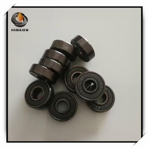 8Pcs 608RS ABEC-11  608 Roller Skate Scooter  8X22X7mm  Skateboard 608-Black Bearings High Performance ► Photo 1/6