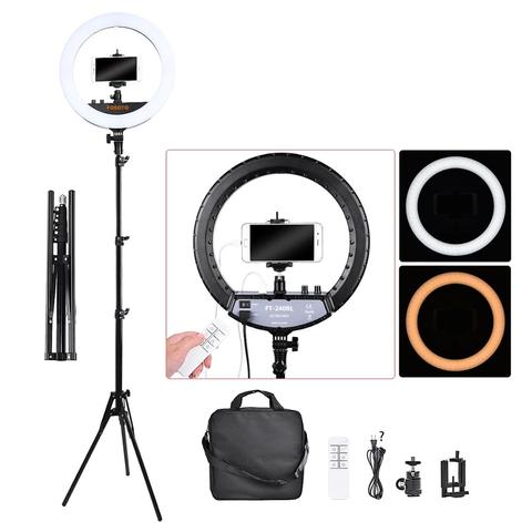 FOSOTO FT-240RL Ring lamp 240 bead Led Ring Light Video Ringlight Photography lamp With Tripod & Remote For Phone Makeup Youtube ► Photo 1/6