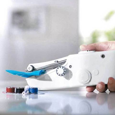 Portable Household Mini Hand Sewing Machine Quick Stitch Sew Needlework Cordless Clothes Fabrics Electronic Sewing Machine ► Photo 1/1