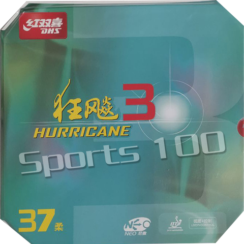 DHS NEO Hurricane 3 NEO Hurricane3  NEO Hurricane-3 Pips-In Table Tennis PingPong Rubber with Orange Sponge 2.15-2.2mm ► Photo 1/6