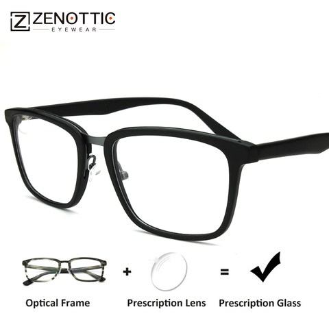 Acetate Men Prescription Glasses Optical Fashion Transparent Myopia Progressive Reading Eye Glasses Men Optical  BT2301 ► Photo 1/1