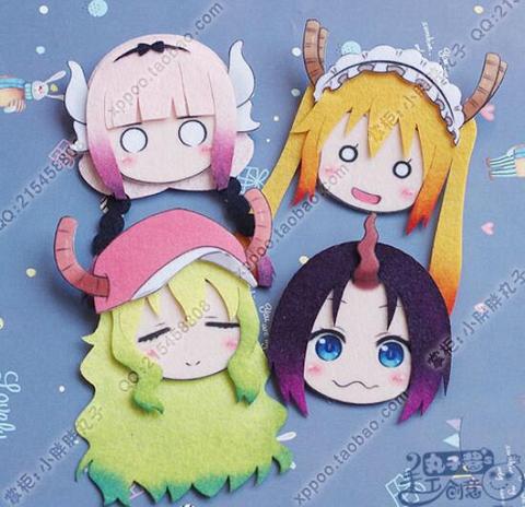 Anime Kanna Kamui Figure 4915 Badges Nonwoven Fabric Button Brooch Pin Gifts Kids Toy ► Photo 1/4