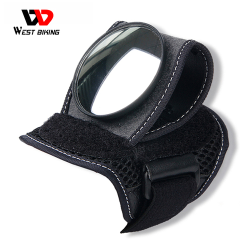 Good Hand Cycling Wrist Mirror Rear View Rearview Safety Bike Arm Back Mirror WEST BIKING Bicycle Rear Reflector Wrist Mirror ► Photo 1/6