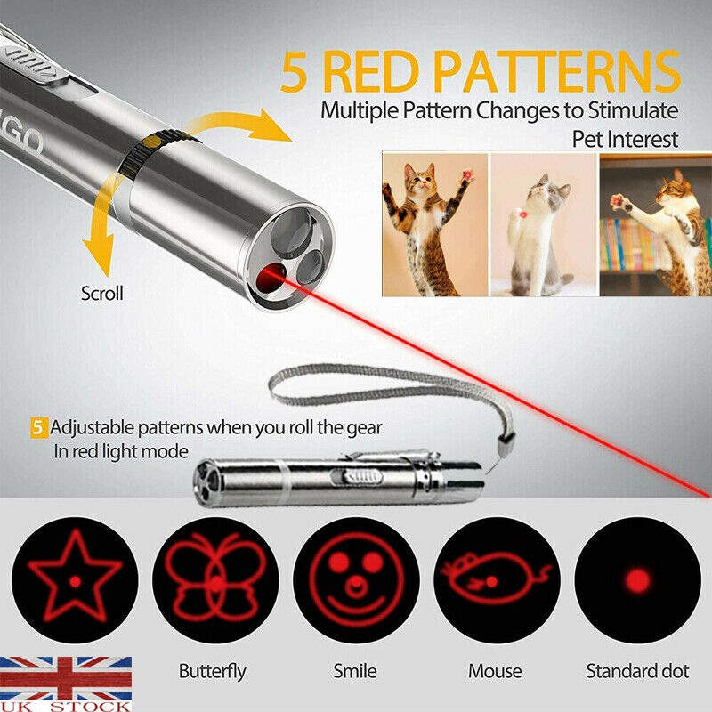 Funny Laser Pet Cat Toy 5MW Red Dot Laser Light Toy Creative Laser Sight Pointer  Laser Pen Interactive Toy LED USB UV Flashlight - Price history & Review |  AliExpress Seller -