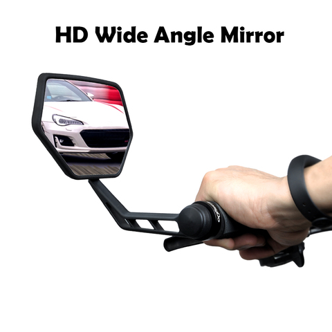 EasyDo 1 Pair Bicycle Rear View Mirror Bike Cycling Wide Range Back Sight Reflector Adjustable Bar End Mirrors Save Space ► Photo 1/5