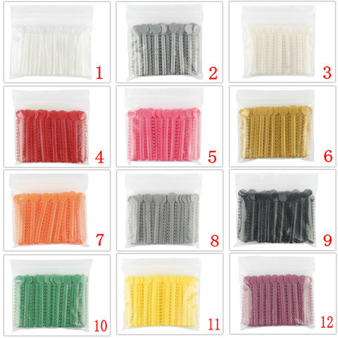 1 Bag Dental Orthodontic Ligature Ties Elastic Rubber Bands 37 Colors 1040 Pcs ► Photo 1/6